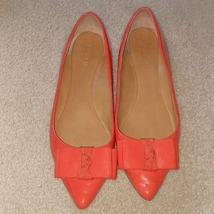 J Crew Coral Flats